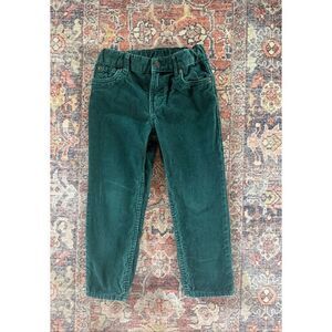 Carter’s 4T Toddler Boys Green Corduroy Straight Leg Pants